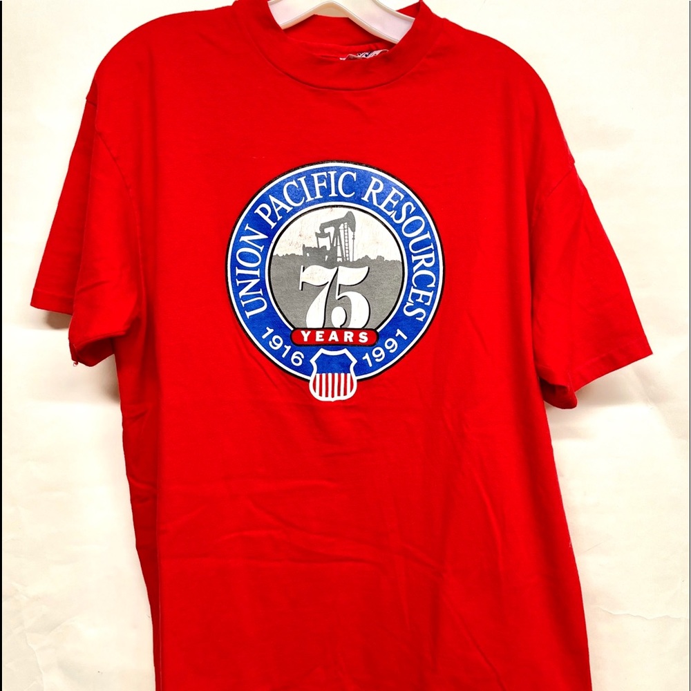 Vtg 1991 Union Pacific Railroad 75 Years Anniversary T-shirt  M/ L